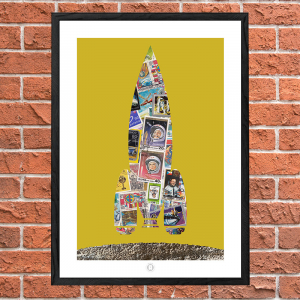 stamp the rocket mustard by artswerve