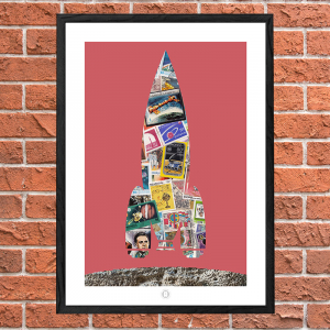 stamp the rocket salmon by artswerve